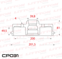 [CP031.0500] LITTON CAMPANA FRENO VOLKSWAGEN POLO GOLF SAVEIRO TRAS