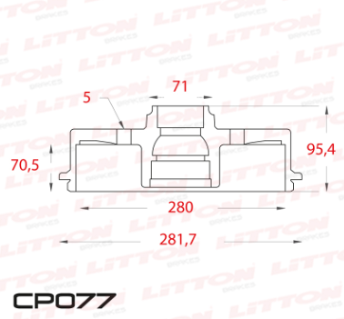 LITTON CAMPANA FRENO FORD RANGER 4x2 - 4x4 TRAS