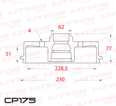 LITTON CAMPANA FRENO CITROEN C3 12/ PEUGEOT 207 06/ TRAS