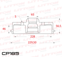 [CP185.0500] LITTON CAMPANA FRENO VOLKSWAGEN POLO 1.6 MSI 18/ VIRTUS 1.6 18/ TRAS