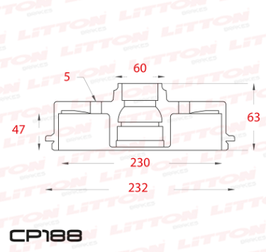 LITTON CAMPANA FRENO CHEVROLET TRACKER 4x2 1.8 '13