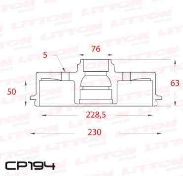 LITTON CAMPANA FRENO HYUNDAI CRETA 1.6 - 2.0 16V '17