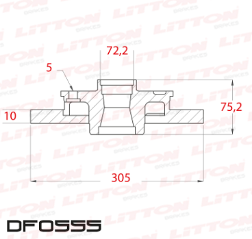 LITTON DISCO FRENO JEEP CHEROKEE - GRAND CHEROKEE TRAS