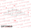 [DF0965.0500] LITTON DISCO FRENO CITROEN C4 LOUNGE 1.6 13> SIN RULEMAN PEUGEOT 308 1.6 16V 1.6 Hdi- 2.0 16V C/MAZA P-408 1.6 Hdi- 2.0 16v 13> TRAS