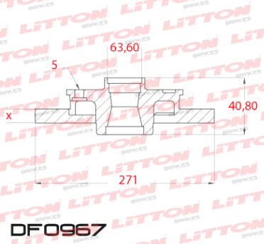 LITTON DISCO FRENO FORD FOCUS Iii 2.0 16V DURATEC DGI 13> TRAS