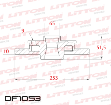 LITTON DISCO FRENO VOLKSWAGEN GOLF V VI 03/ TRAS