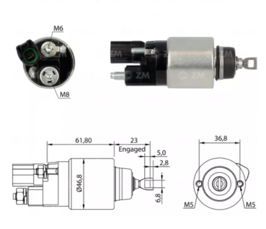 ZM SOLENOIDE TOYOTA COROLLA 1.6i 16V/ 2.0 16V 2014 / 1.8i / 2.0i 16V 2015