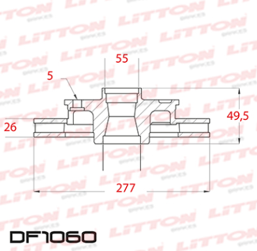 LITTON DISCO FRENO TOYOTA COROLLA 1.8 2.0 16v 14/18 DEL