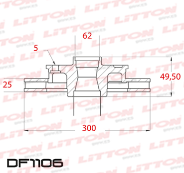 LITTON DISCO FRENO CHERY TIGGO 1.6 2.0 2.4 06/15 DEL (FREMAX 4395)
