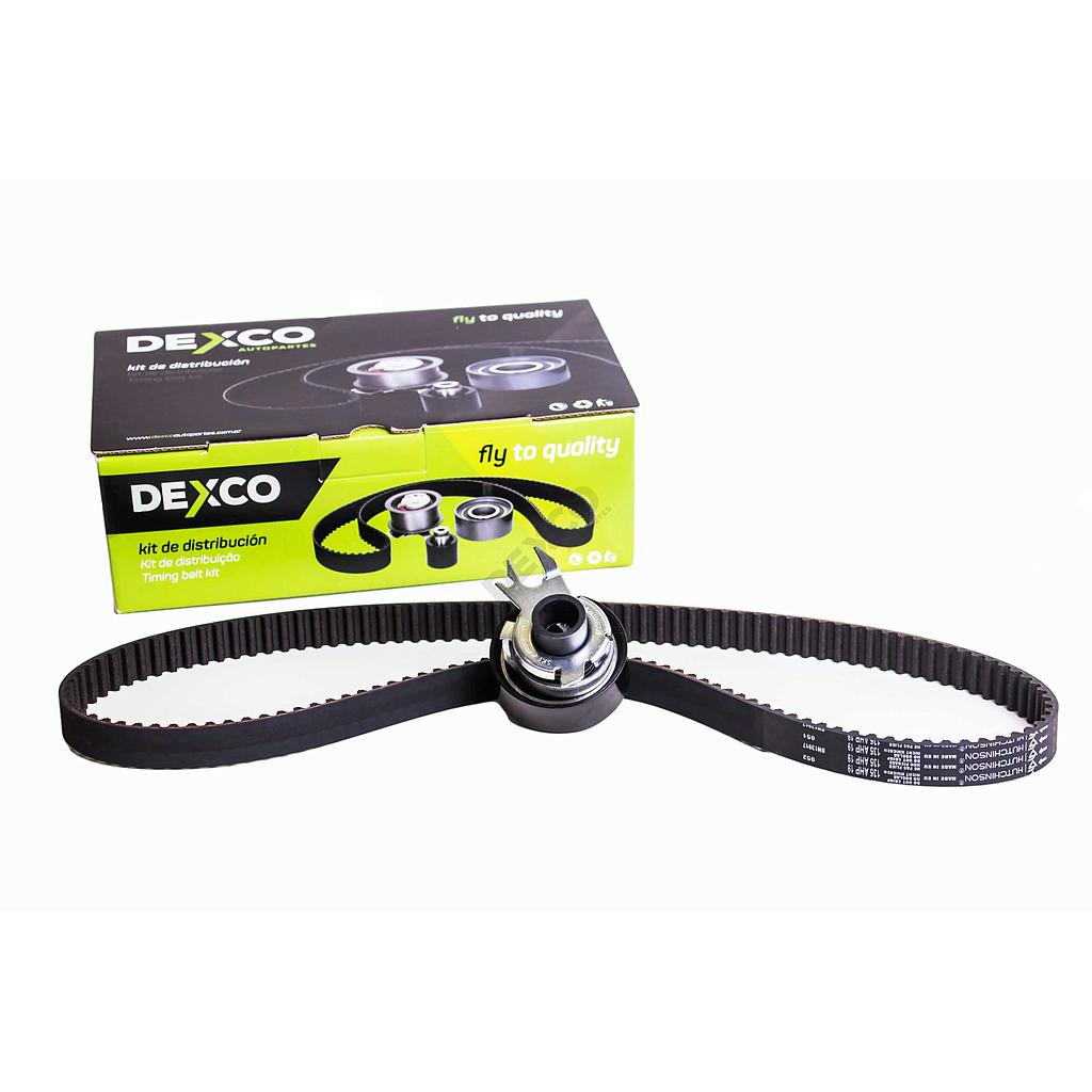 DEXCO KIT DISTRIBUCION VW FOX 1.6 8V GOL 1.4 8V GOL TREND GOLF SAVEIRO SURAN CROSS VOYAGE	1.6 (VKMA 01107A) - TENSOR ORIGINAL