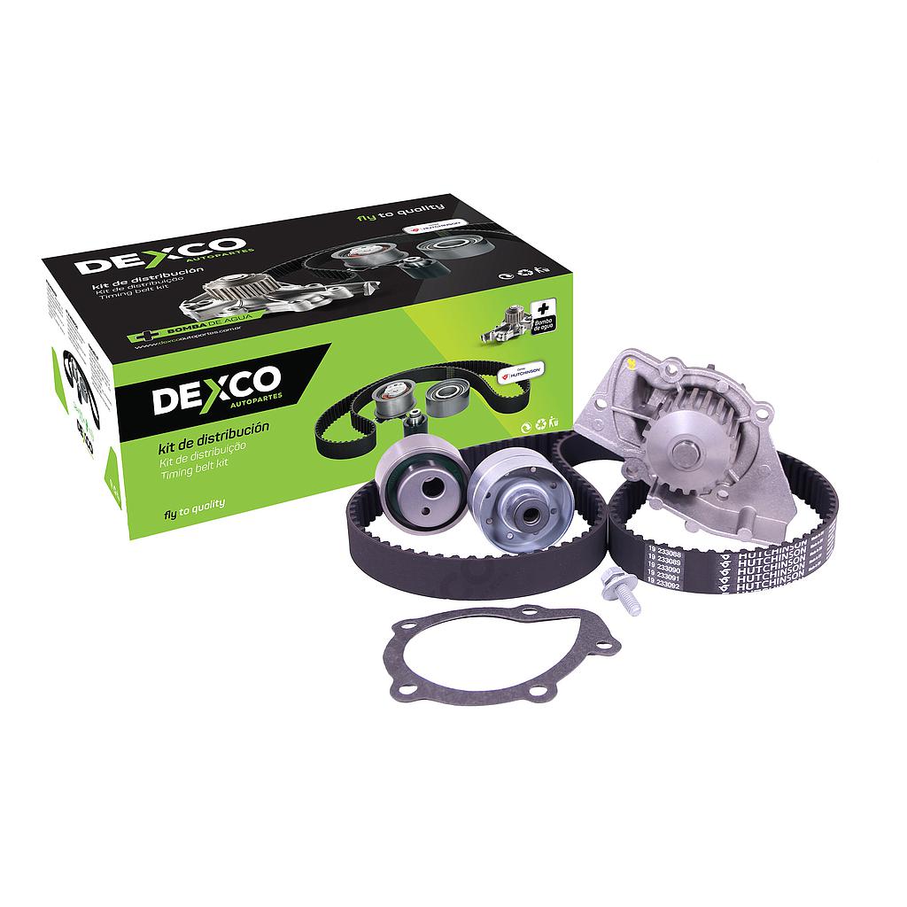 DEXCO KIT DISTRIBUCION CON BOMBA DE AGUA | CITROEN BERLINGO / XSARA 1.9D / PEUGEOT 206 / 306 / EXPERT / PARTNER 1.9D / TOYOTA COROLLA 1.9 D