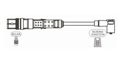 PRESTOLITE CABLE BUJIA VW GOL TREND 02> POWER 1.4 11> FOX 1.0 1.6 04> POLO 02> GOLF 01> CROSS FOX SURAN VOYAGE 10> 1.6 8V AUDI A3 02> 1.6 8V