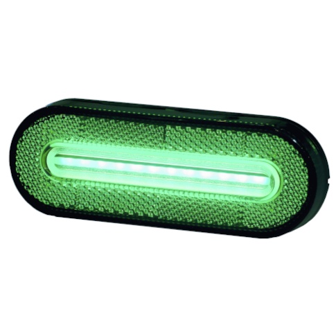 BAIML FARO DELIMITADOR C/ RETRORREFLECTOR CONECTOR Y TRABAS DE ENCASTRE VERDE