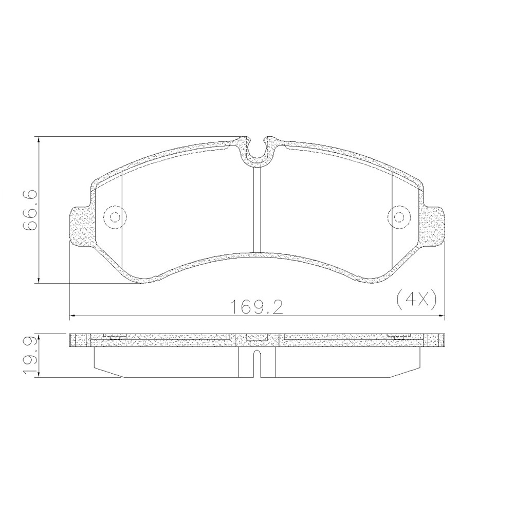 FRASLE PASTILLA EJE TRAS MERCEDES BENZ SPRINTER 516 2019>