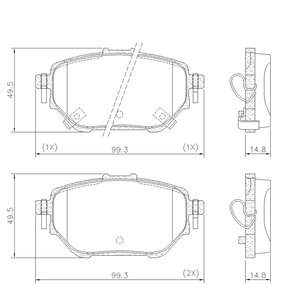 FRASLE PASTILLA EJE TRAS TOYOTA COROLLA 2.0 16V CVT 2020>