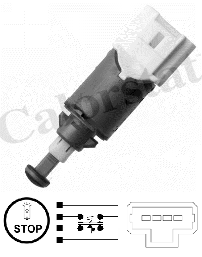 MLH SWITCH LUZ STOP RENAULT KANGOO LOGAN MEGANE II SANDERO SCENIC SYMBOL 1.5 DCI 06> 1.6 8V 08/15