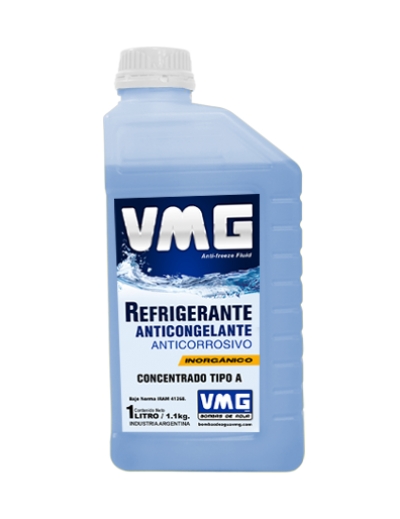 PROMO (PACK X 12) VMG LIQUIDO REFRIGERANTE AZUL INORGANICO CONCENTRADO X1 LT