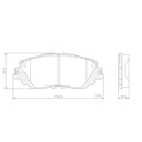[PD1598.0332] FRASLE PASTILLA EJE DEL TOYOTA CAMRY 2.5 16V 17>/COROLLA CROSS 1.8 HIBRID 2.0 16V CVT 20> /RAV 4 2.5 HIBRID CVT