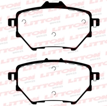 LITTON PASTILLAS FRENO TRAS. CITROEN C4 II 1.2- 1.6 HDI PEUGEOT 3008 II 1.2- 1.6- 2.0 HDI 308 II 1.2 THP 408 II 1.2- 1.6- 1.8 14/