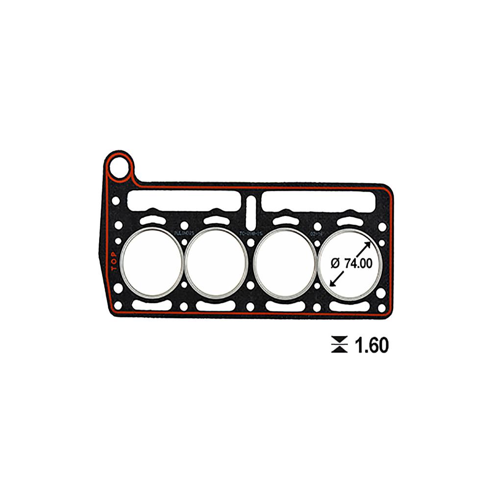ILLINOIS JUNTA TAPA CILINDRO FIAT 600 ERS/DER 750 770 800 850 SEAT: 133 - 767cc - 100D/170R OEM: 4064640