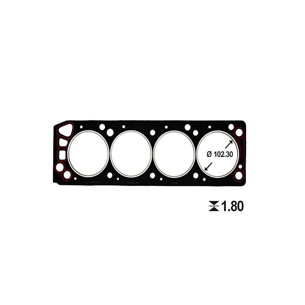 ILLINOIS JUNTA TAPA CILINDRO FORD TAUNUS COUPE SIERRA  2,3  OHC OEM: DSFZ6051A / 76BR6051A
