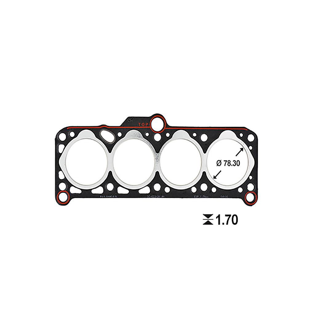 ILLINOIS JUNTA TAPA CILINDRO VOLKSWAGEN  ESP 1.70mm SENDA SAVEIRO GOL - 1,6 - CR JK DR JF C5 DIESEL OEM: 068103383BE
