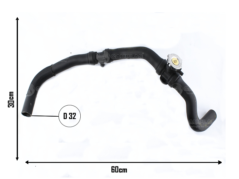 CAUPLAS  MANGUERA RADIADOR SUPERIOR DODGE JOURNEY