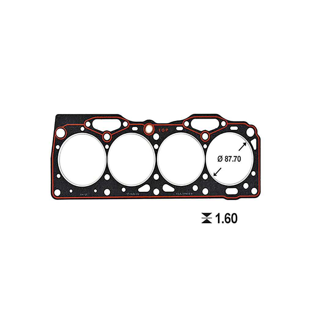 ILLINOIS JUNTA TAPA CILINDRO FIAT DUNA UNO REGATTA PALIO SIENA FIORINO TEMPRA - 1,6 - MOTOR TIPO  146C6 159A3 160A2 835A OEM: 7604404 / 7564332