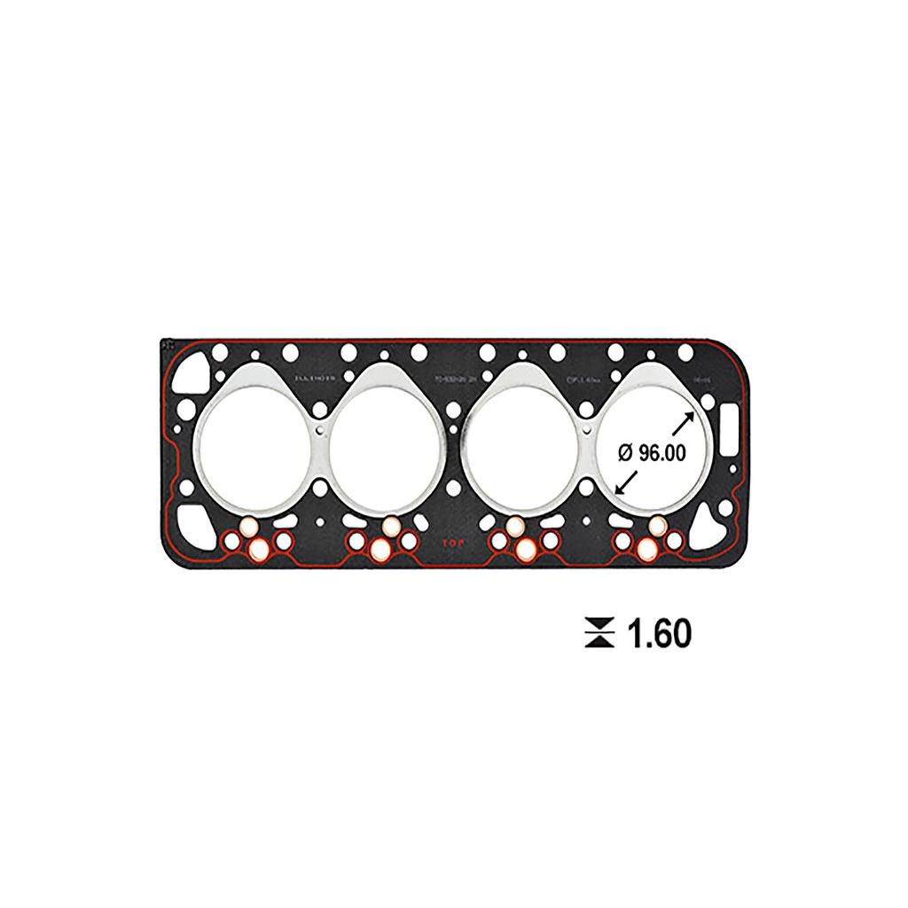 ILLINOIS JUNTA TAPA CILINDRO PEUGEOT (ESP 1.60mm) 504 505 604 2.3/2.5 INDENOR XD2 XD3