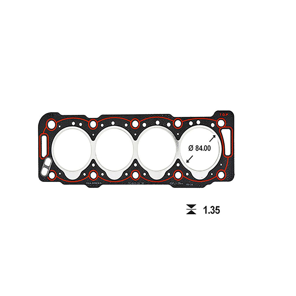 ILLINOIS JUNTA TAPA CILINDRO PEUGEOT (ESP 1.35mm) 206 306 806 EXPERT PARTNER CITROEN BERLINGO XSARA 1.9 DW8/J/Y/Z WJZ 1WZ