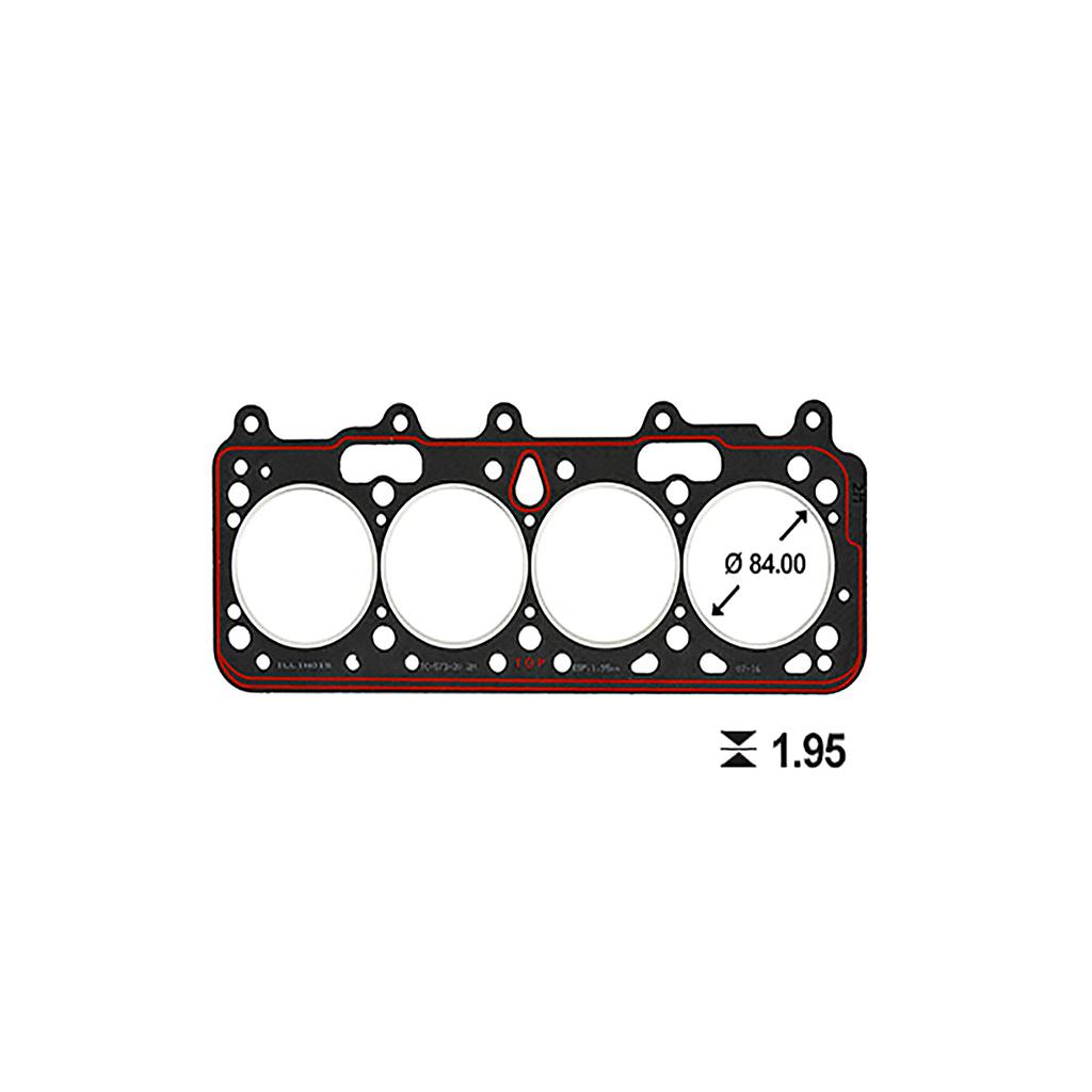 ILLINOIS JUNTA TAPA CILINDRO FIAT (ESP 1.95mm) FIORINO UNO TIPO PALIO TEMPRA DUCATO DUNA REGATTA SIENA TD 1.7/1.9 DIESEL OEM: 7647596 /7785353