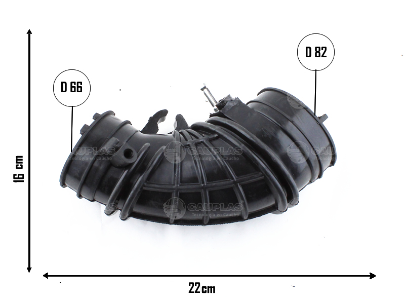 CAUPLAS MANGUERA CIRCULACION DE AIRE HONDA CR-V OEM:17228PNEG00