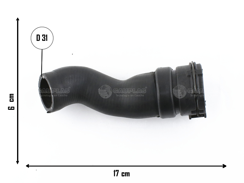 CAUPLAS  MANGUERA RADIADOR INFERIOR VW TIGUAN