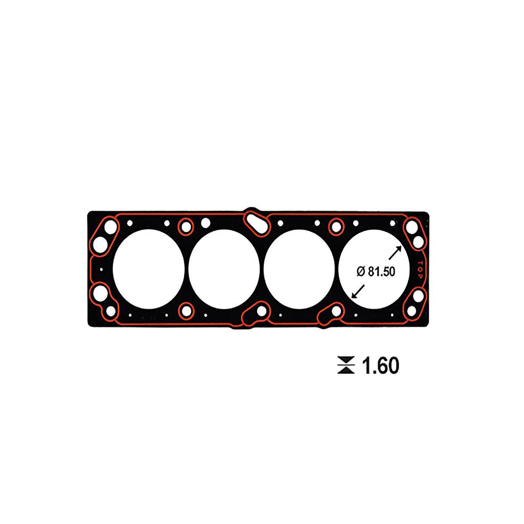 ILLINOIS JUNTA TAPA CILINDRO CHEVROLET CORSA II PALIO MERIVA OPTRA DESIGN 1.8 L79/ALX DOHC 16V MetalGraf