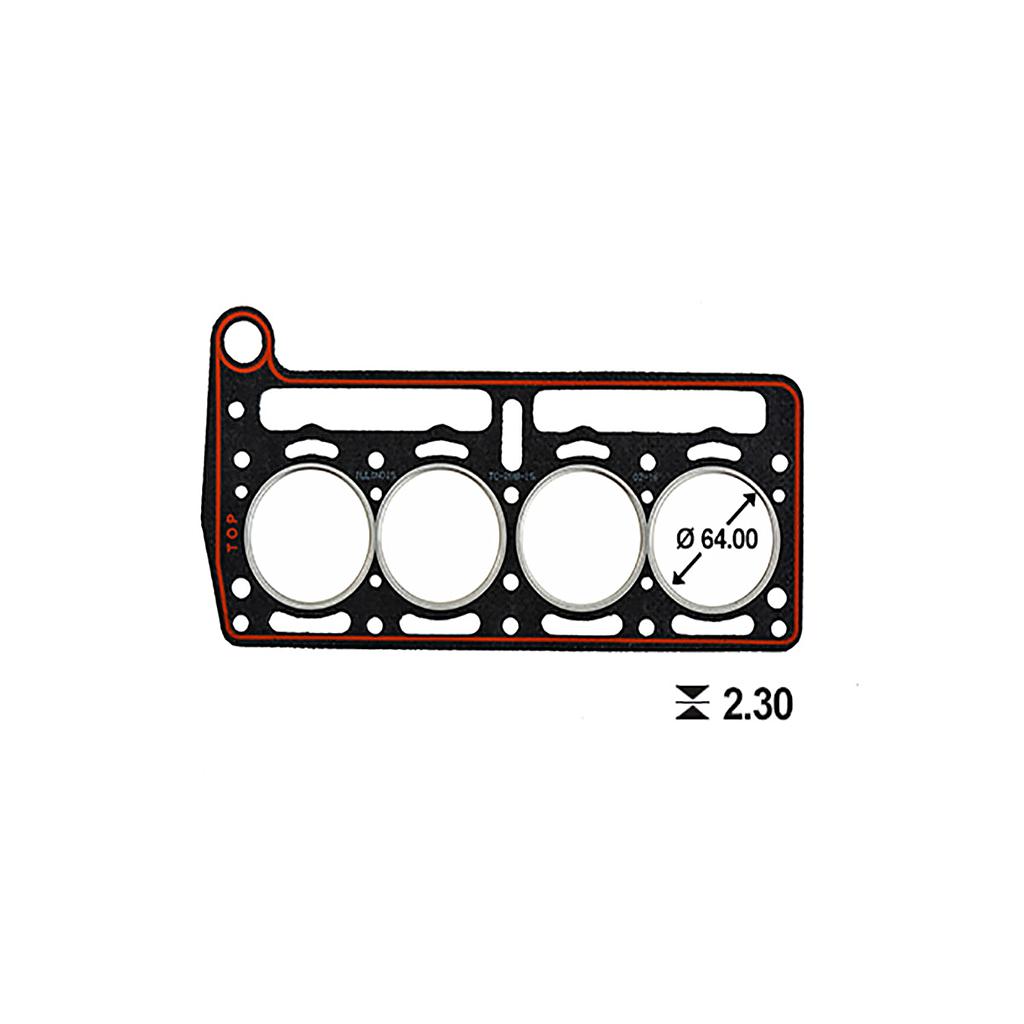 ILLINOIS JUNTA TAPA CILINDRO FIAT (ESP 2.30mm) 600 ERS/DER 750 770 800 850 SEAT: 133 - 767cc - 100D/170R 