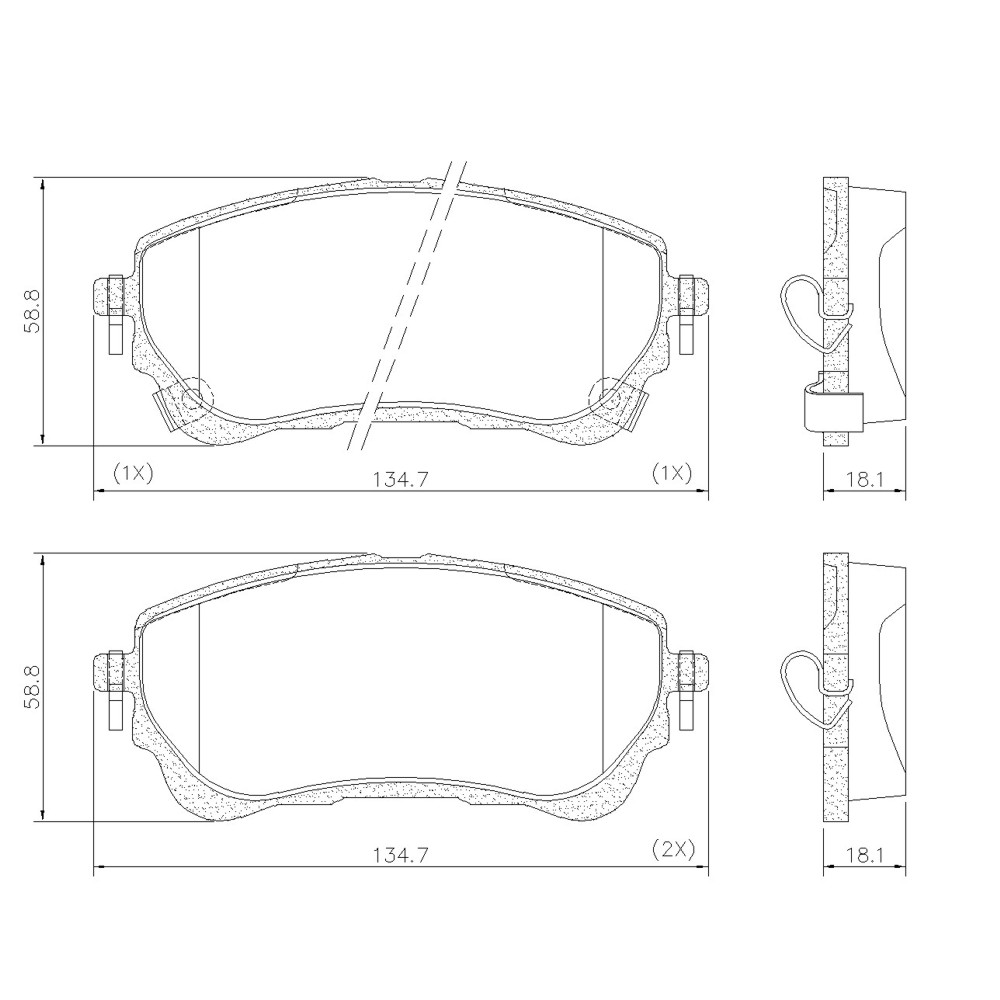 FRASLE PASTILLA EJE DEL TOYOTA COROLLA 1.8 2.0 16V CVT 20>