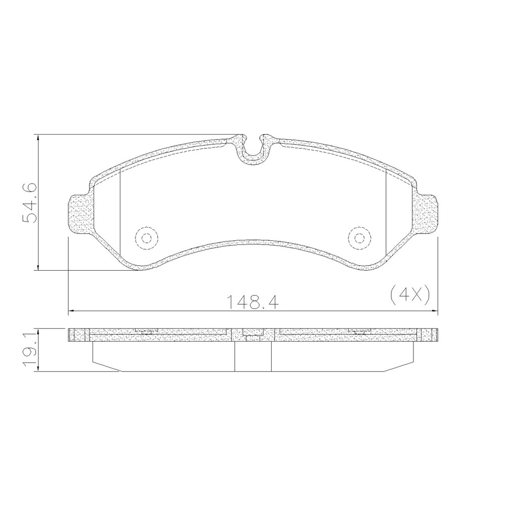 FRASLE PASTILLA EJE TRAS MERCEDES BENZ SPRINTER 416 20/22