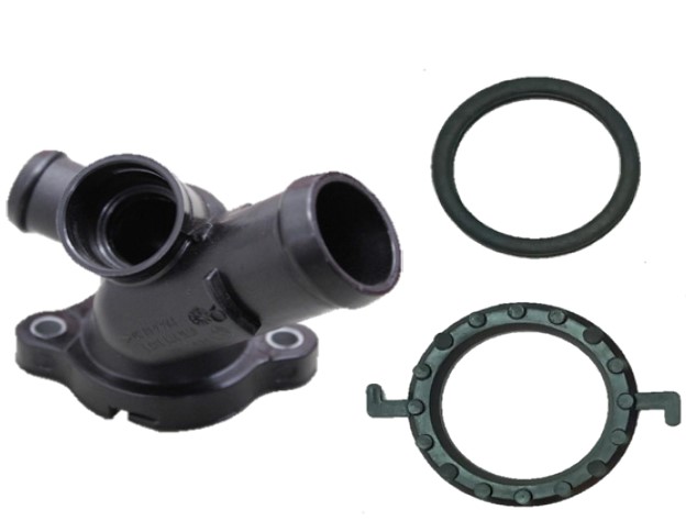 MLH CONECTOR VOLKSWAGEN NEW BEETLE VENTO 2.5L 150CV 170CV 5CIL 20V 06/15 C/ JUNTA Y TRABA (SIN BULBO) OEM: 07K 121 133E