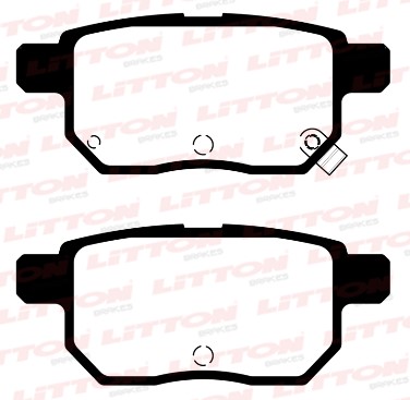 LITTON PASTILLAS FRENO TOYOTA COROLLA YARIS PRIUS 16> TRASERA C/PALANCA ANTIVIBRADORA (POSICION 1145)