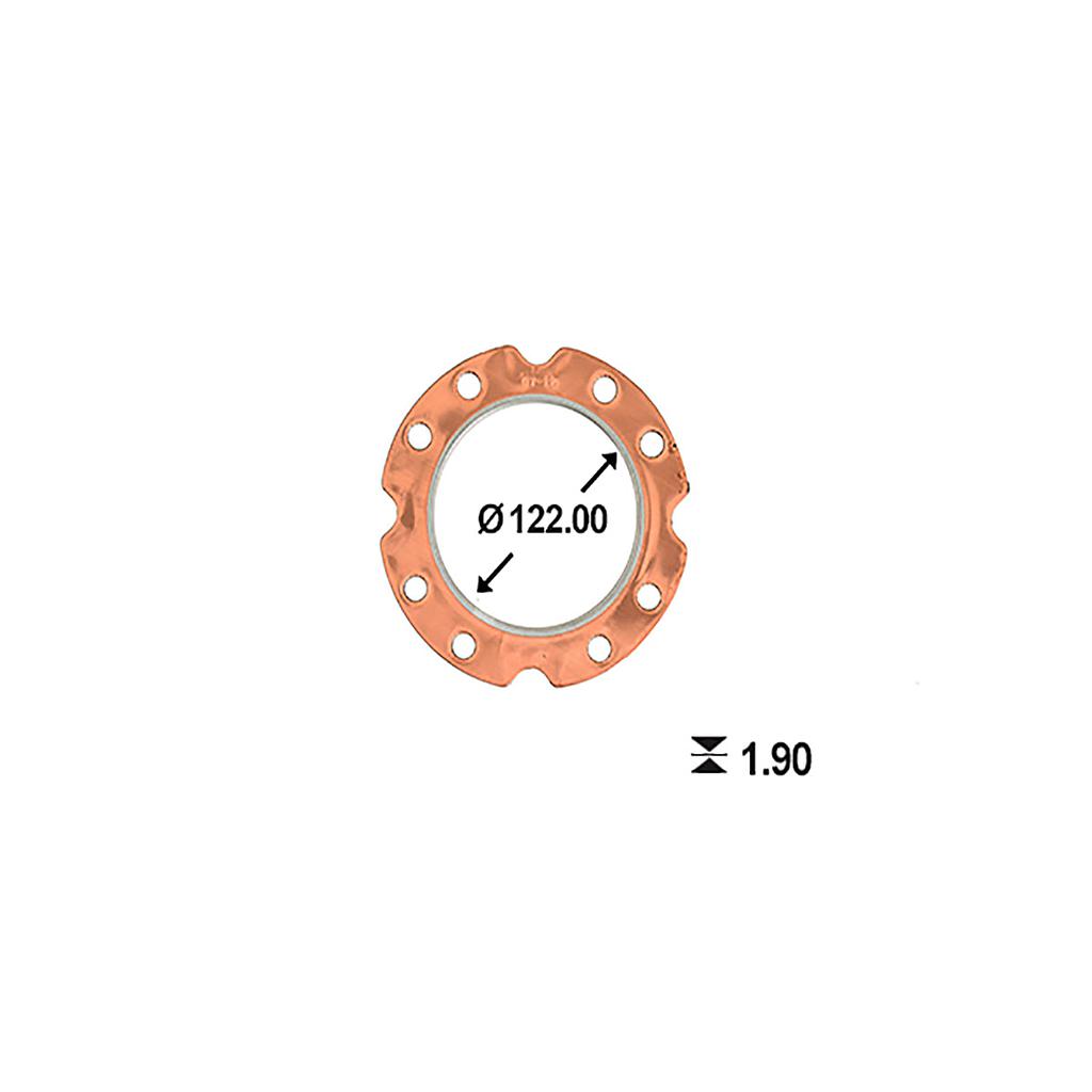 ILLINOIS JUNTA TAPA CILINDRO DIAR MOTOR ESTACIONARIO 1 CIL. (DIAM 122 mm)