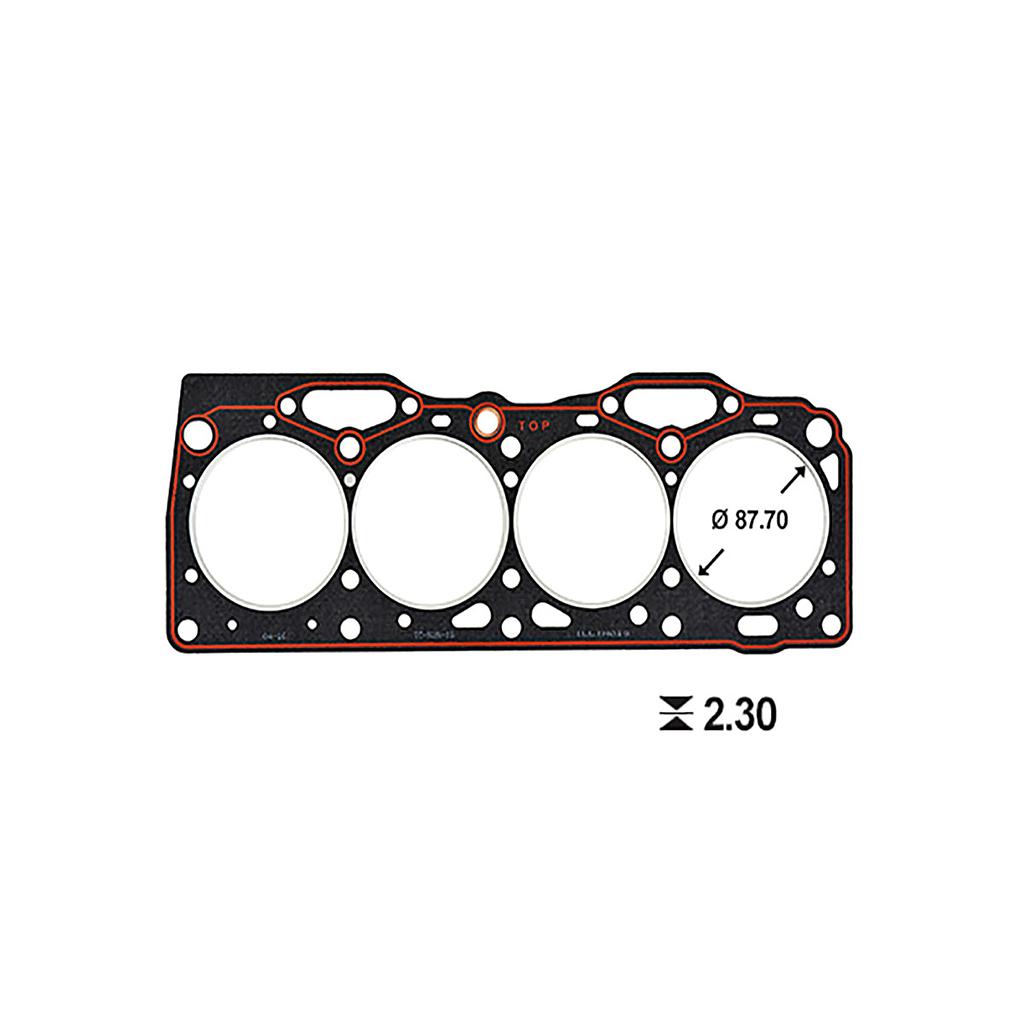 ILLINOIS JUNTA TAPA CILINDRO FIAT (ESP 2.30mm) DUNA UNO REGATTA PALIO SIENA FIORINO TEMPRA 1.6 MOTOR TIPO 146C6 159A3 160A2 835A (7604404/7564332)