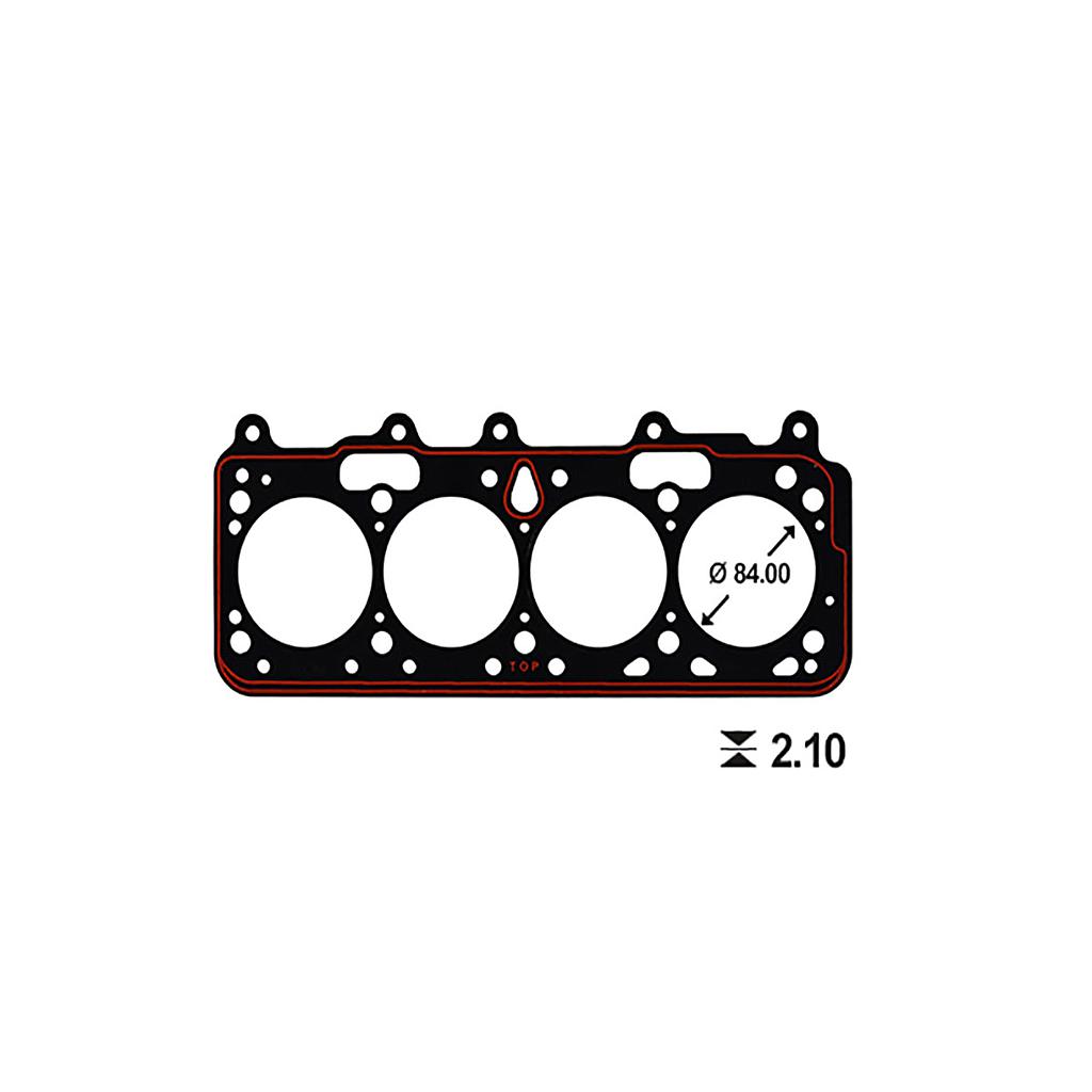 ILLINOIS JUNTA TAPA CILINDRO FIAT (ESP 2.10mm) FIORINO UNO TIPO PALIO TEMPRA DUCATO DUNA REGATTA SIENA TD 1.7/1.9 DIESEL (7625508) (MetalGraf)
