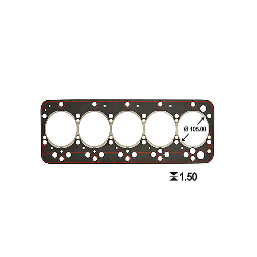 ILLINOIS JUNTA TAPA CILINDRO FIAT FR9 NEW HOLLAND 880.5/DT 880.91 90.80/90 DT A 90 DT 955 C/F 95.55 DT 1984> 4.6/4.9 8055.04/05 8051I AIFO // 4769444
