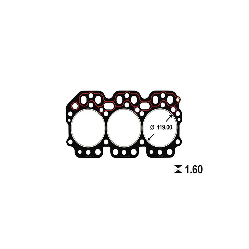 ILLINOIS JUNTA TAPA CILINDRO JOHN DEERE TRACTOR 1420 2330 3 CIL. 2.7 3164D (119 mm)