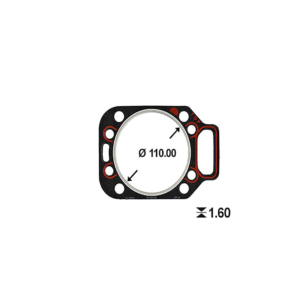 ILLINOIS JUNTA TAPA CILINDRO M.W.M. FORD VALMET 2.9/3.9/5.9 D229 (622708541044/922908541044)
