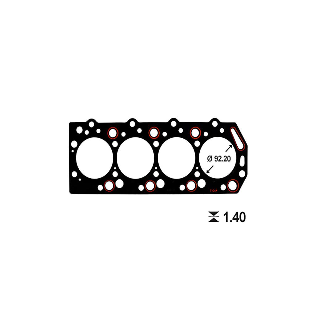 ILLINOIS JUNTA TAPA CILINDRO MITSUBISHI (ESP 1.60mm) MONTERO L200 PAJERO 2.3/2.5 4D55/56 DIESEL (MD050545/088581/112531) (MetalGraf)