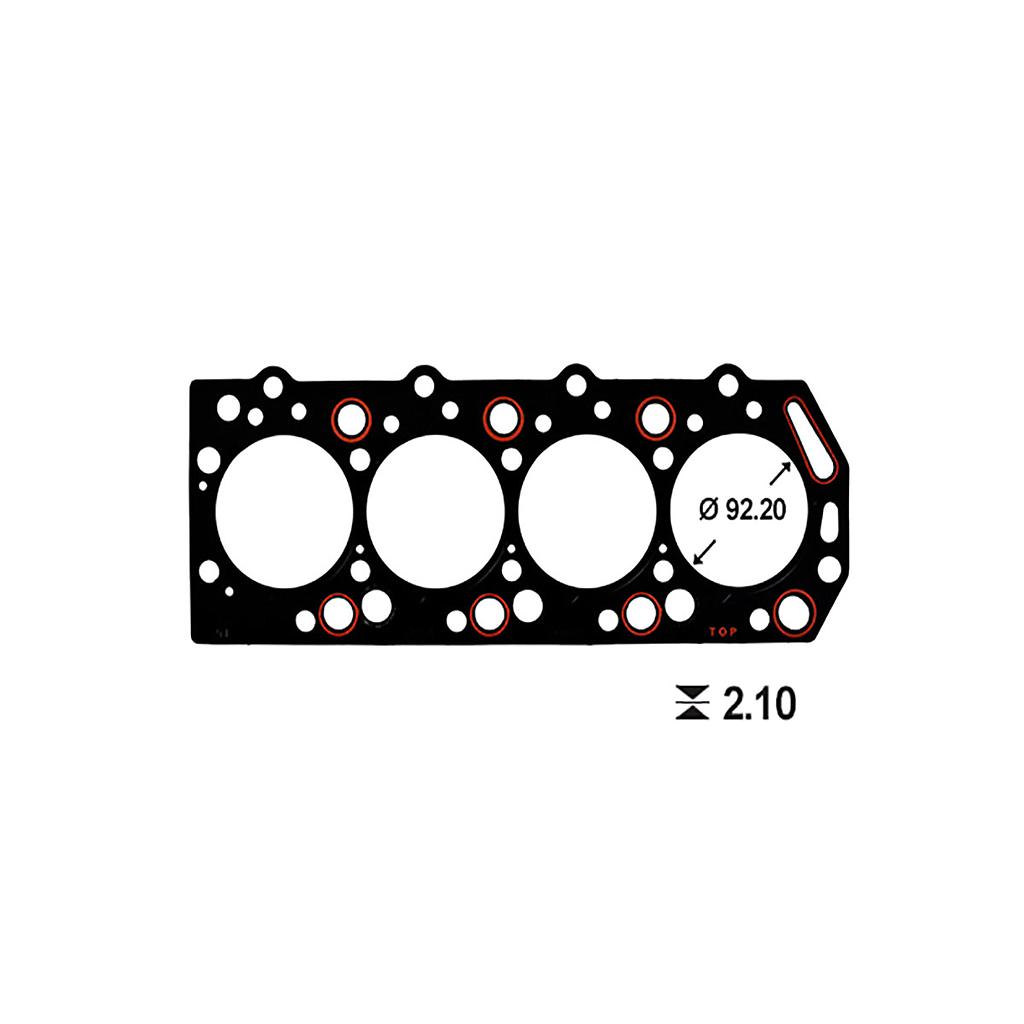 ILLINOIS JUNTA TAPA CILINDRO MITSUBISHI (ESP 2.10mm) MONTERO L200 PAJERO 2.3/2.5 4D55/56 DIESEL (MD050545/088581/112531) (MetalGraf)