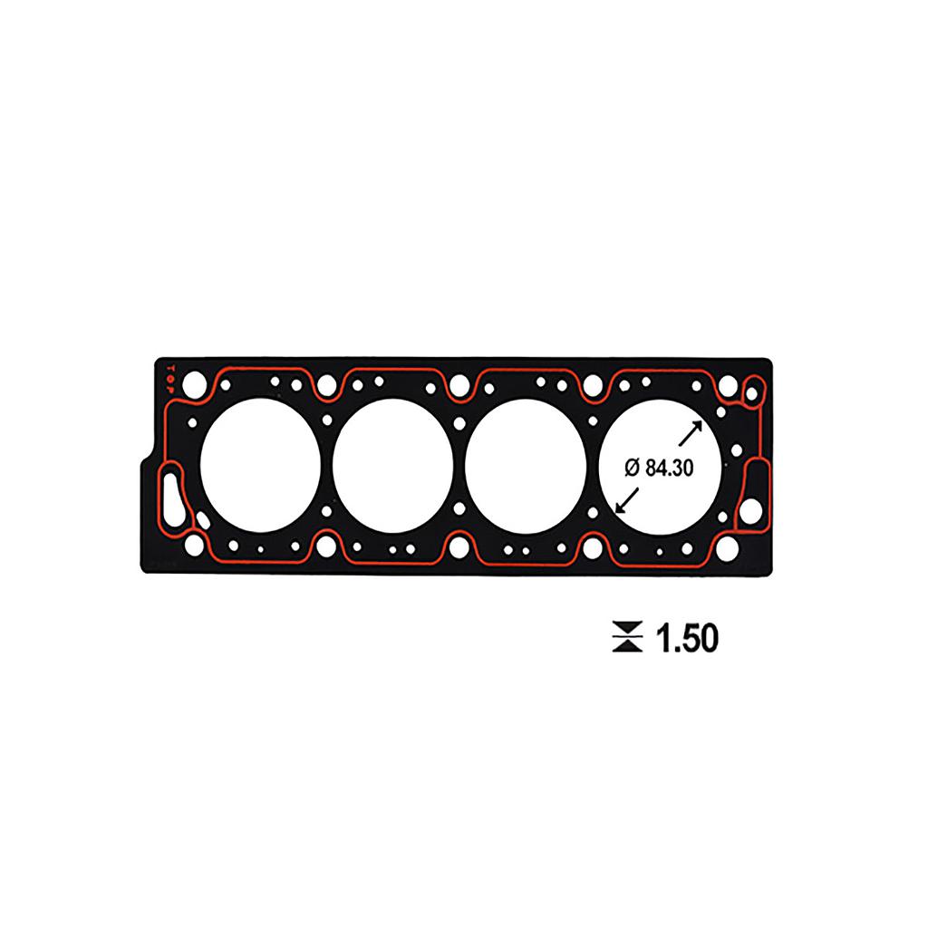 ILLINOIS JUNTA TAPA CILINDRO PEUGEOT 305 306 309 405 SRI 406 806 PARTNER 1.6/1.8/1.9 XU5CP/M XU7JP/Z/JB 8V XU92C/5/M/J1/J2 (0209E10/020489) (MetalGraf)