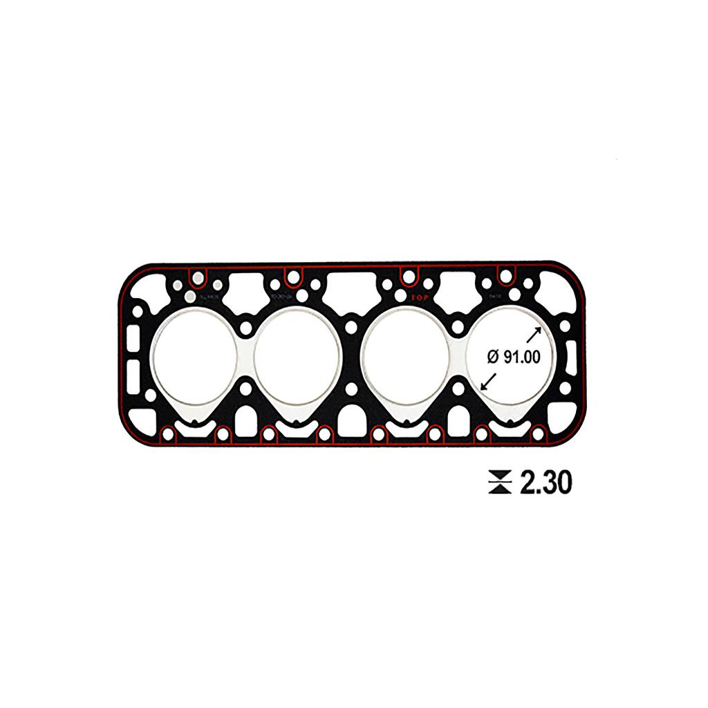 ILLINOIS JUNTA TAPA CILINDRO PEUGEOT (ESP 2.30mm) RASTROJERO INDENOR 71> 1.8/1.9 XD/P 4.88 (0203510)