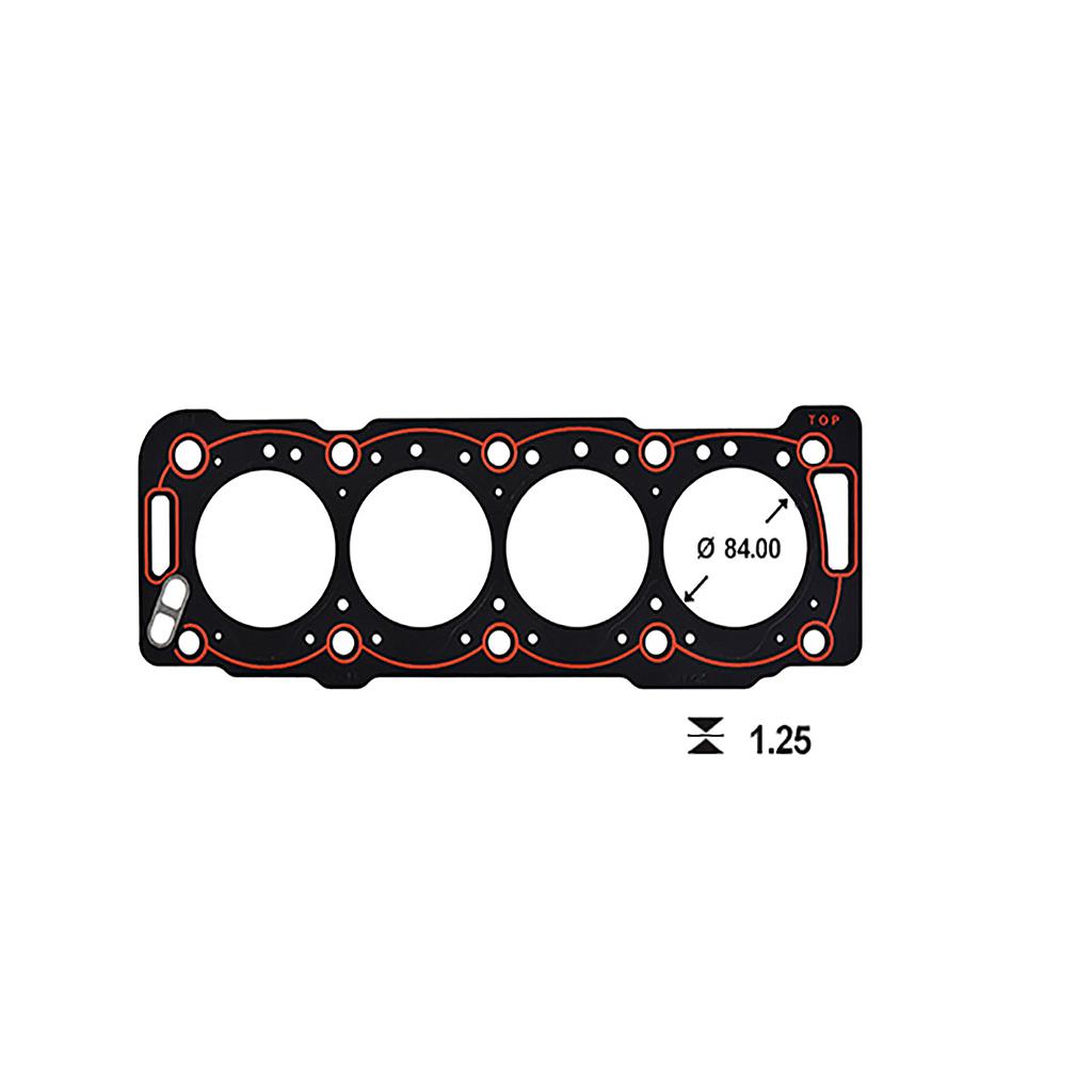 ILLINOIS JUNTA TAPA CILINDRO PEUGEOT (ESP 1.25mm) 206 306 806 EXPERT PARTNER CITROEN BERLINGO XSARA 1.9 DW8/J/Y/Z WJZ 1WZ (MetalGraf)